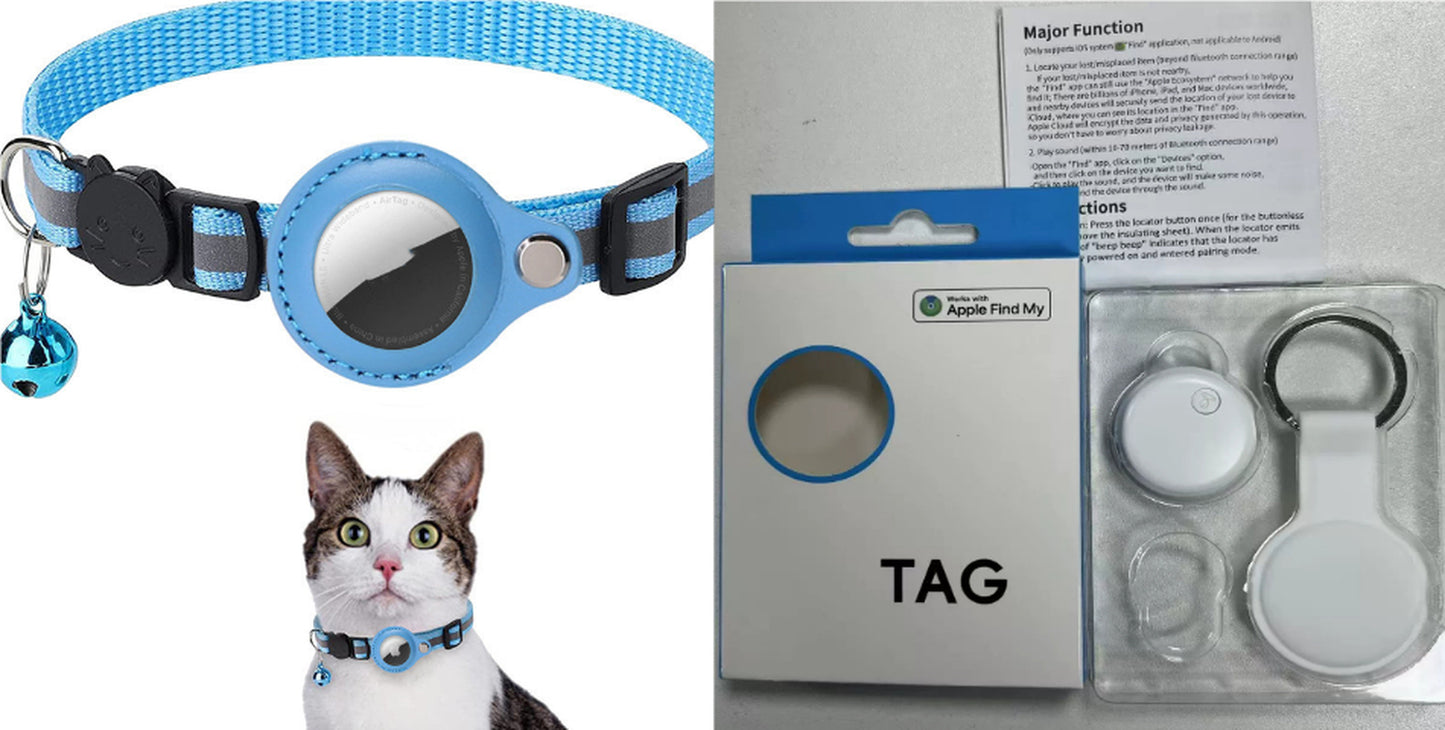 TrackPup Reflective Tracker Collar | AirTag-Compatible Dog Collar Holder