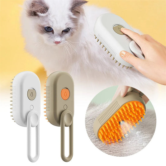 MistPup 3-in-1 Spray Grooming Brush | USB Pet Hair Removal Comb