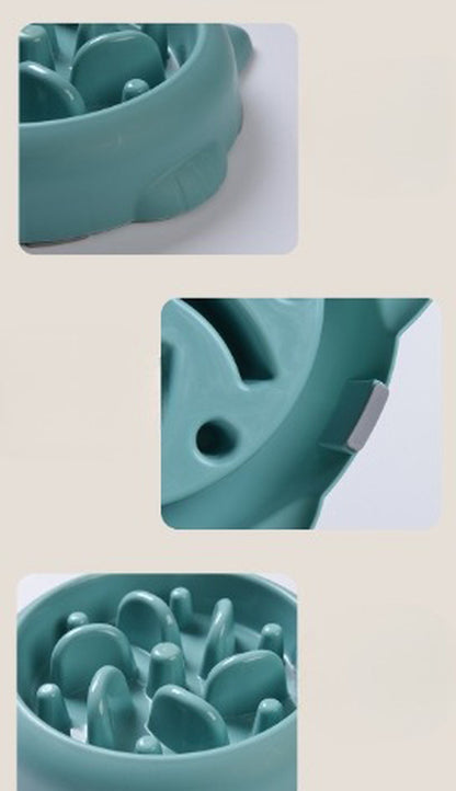 SlowPup Slow Feeder Dog Bowl | Anti-Gulp Maze Bowl for Fast Eaters