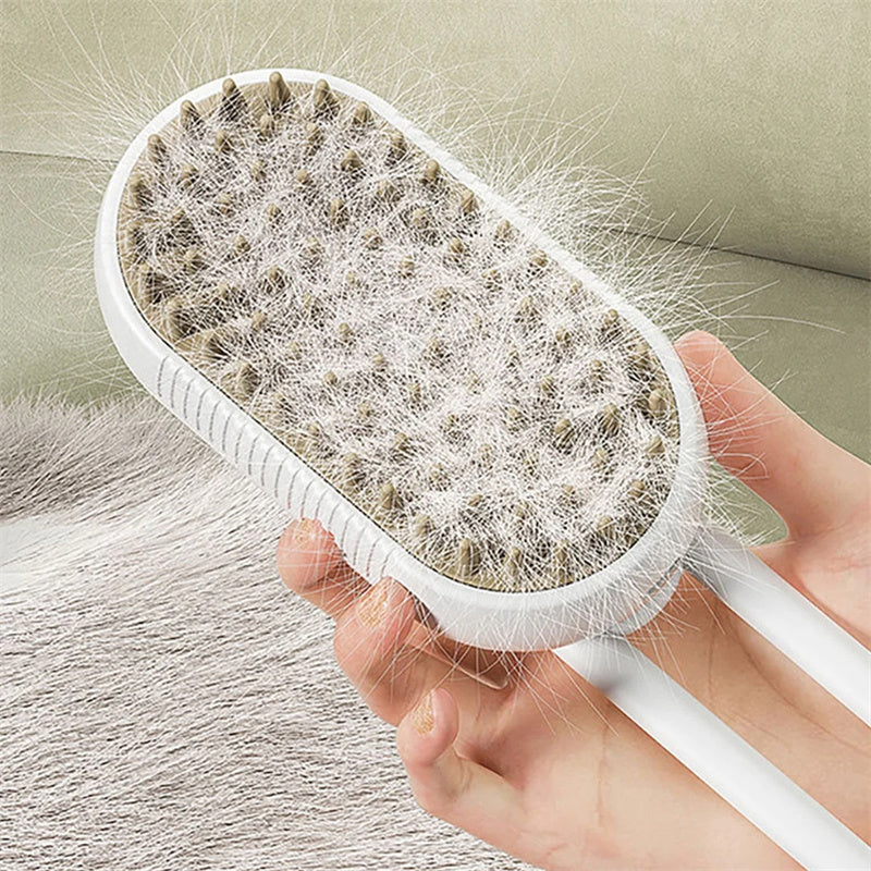 MistPup 3-in-1 Spray Grooming Brush | USB Pet Hair Removal Comb
