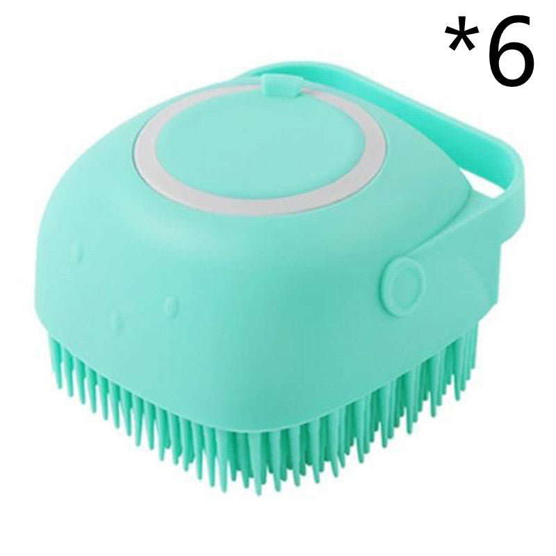 BathBuddy Silicone Dog Bath Brush | Shampoo Massage Grooming Brush