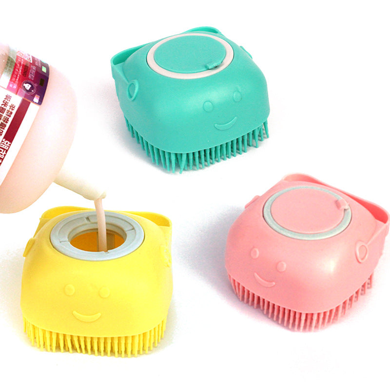 BathBuddy Silicone Dog Bath Brush | Shampoo Massage Grooming Brush