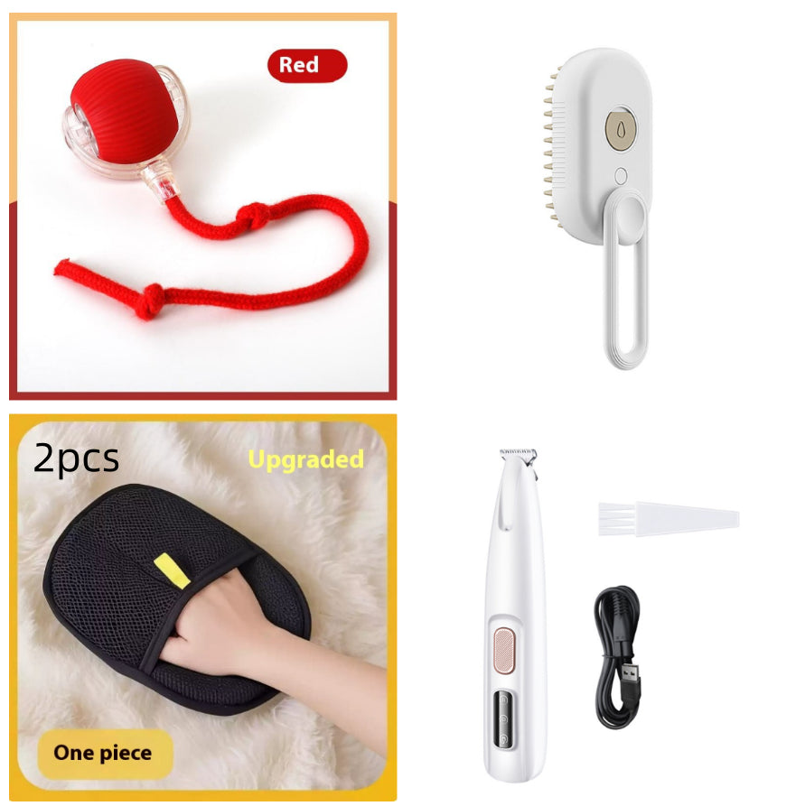 MistPup 3-in-1 Spray Grooming Brush | USB Pet Hair Removal Comb