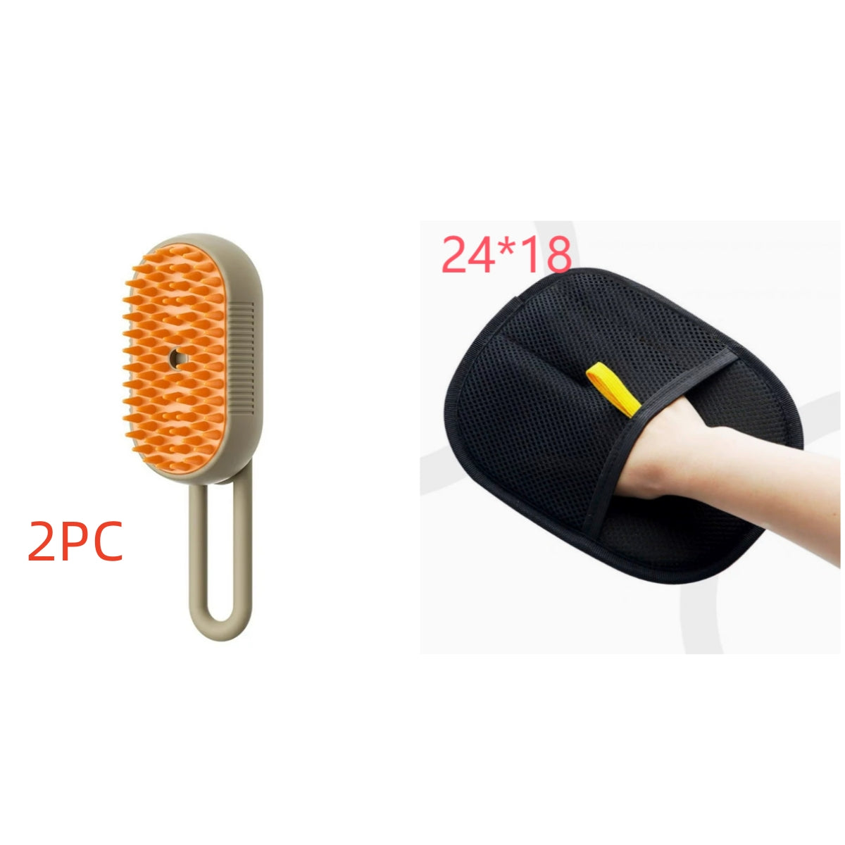MistPup 3-in-1 Spray Grooming Brush | USB Pet Hair Removal Comb