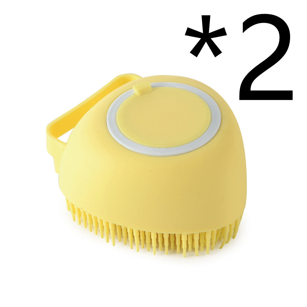 BathBuddy Silicone Dog Bath Brush | Shampoo Massage Grooming Brush