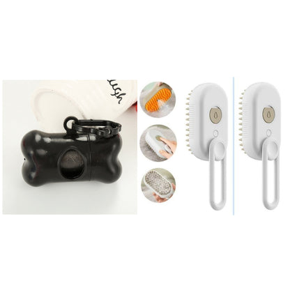 MistPup 3-in-1 Spray Grooming Brush | USB Pet Hair Removal Comb