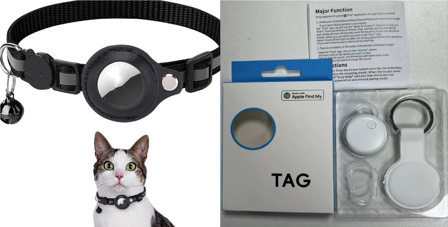 TrackPup Reflective Tracker Collar | AirTag-Compatible Dog Collar Holder