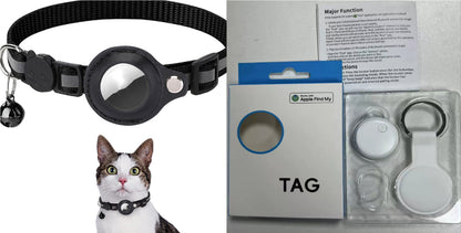 TrackPup Reflective Tracker Collar | AirTag-Compatible Dog Collar Holder
