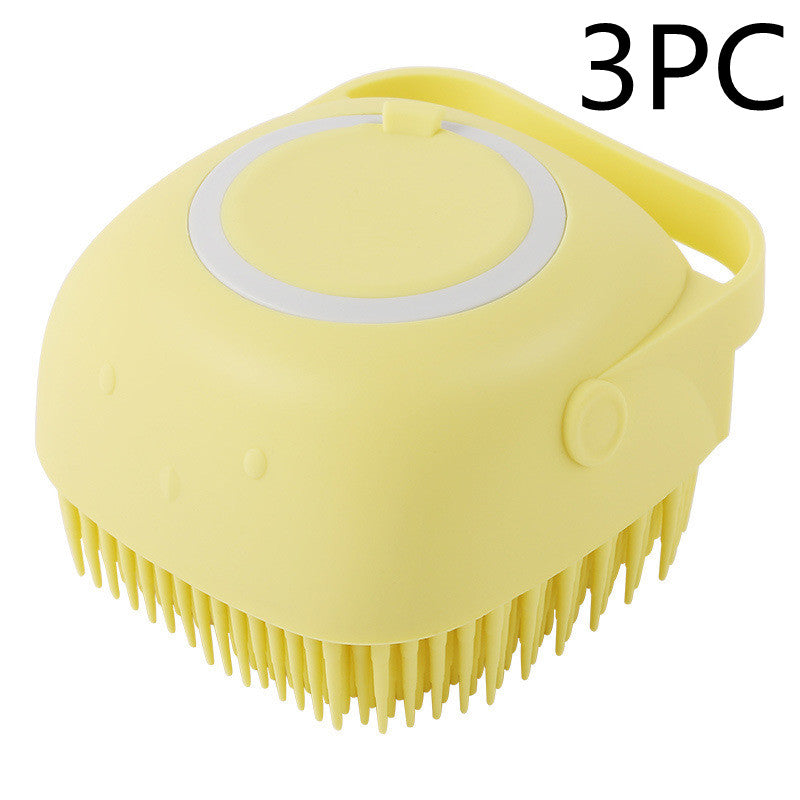 BathBuddy Silicone Dog Bath Brush | Shampoo Massage Grooming Brush