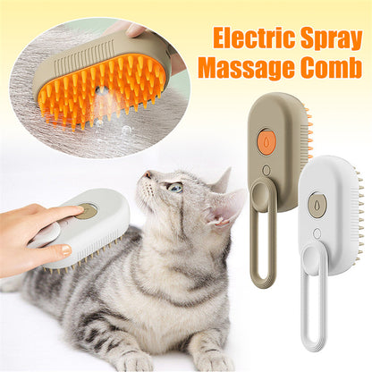 MistPup 3-in-1 Spray Grooming Brush | USB Pet Hair Removal Comb