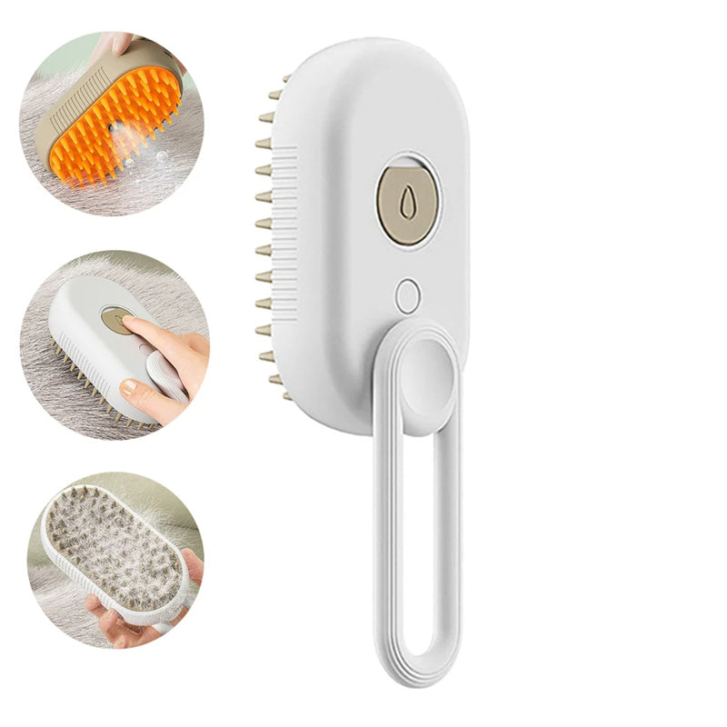 MistPup 3-in-1 Spray Grooming Brush | USB Pet Hair Removal Comb