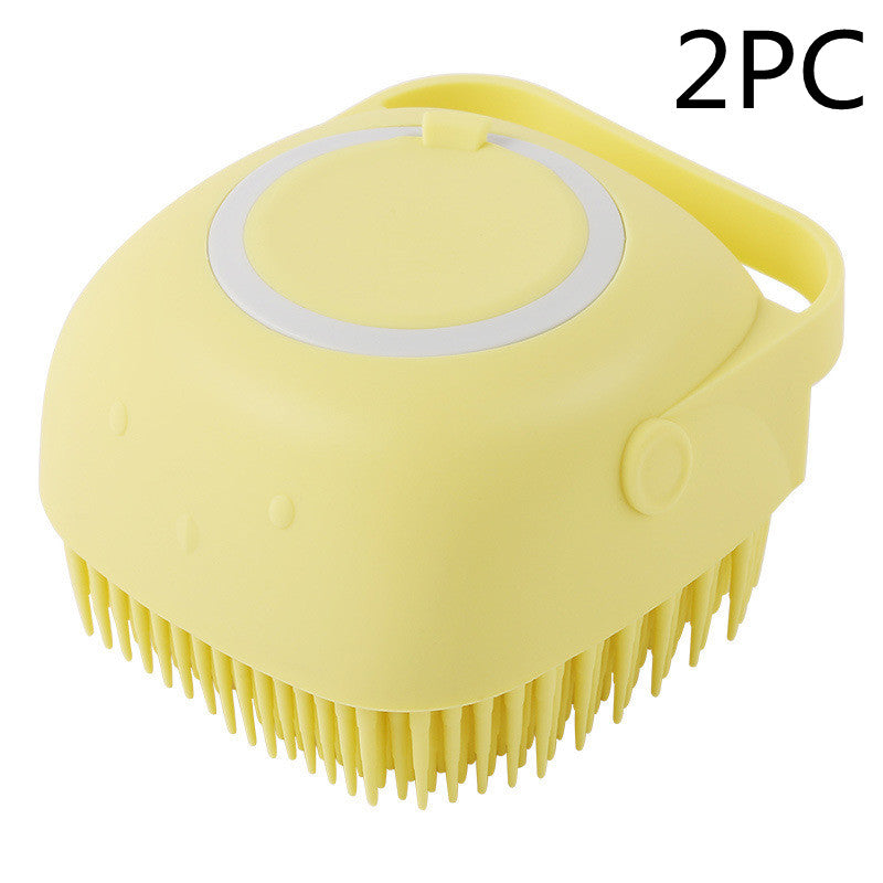 BathBuddy Silicone Dog Bath Brush | Shampoo Massage Grooming Brush