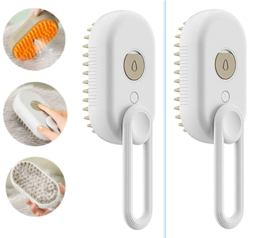 MistPup 3-in-1 Spray Grooming Brush | USB Pet Hair Removal Comb
