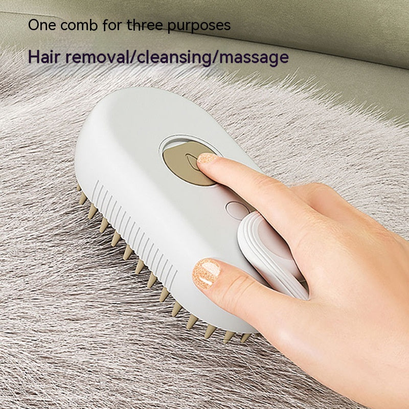 MistPup 3-in-1 Spray Grooming Brush | USB Pet Hair Removal Comb