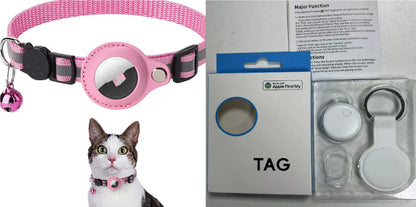 TrackPup Reflective Tracker Collar | AirTag-Compatible Dog Collar Holder