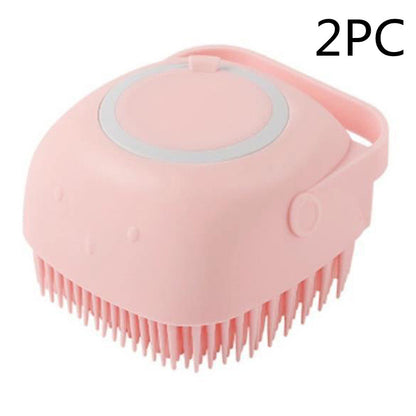 BathBuddy Silicone Dog Bath Brush | Shampoo Massage Grooming Brush