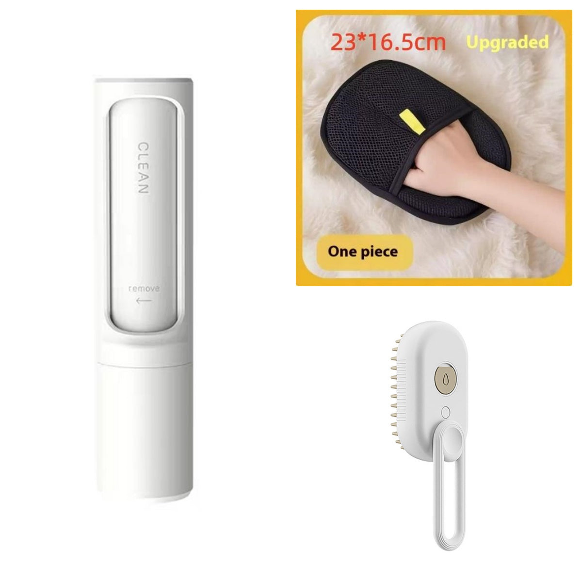 MistPup 3-in-1 Spray Grooming Brush | USB Pet Hair Removal Comb