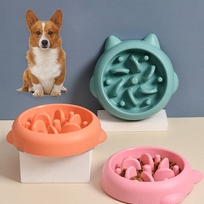 SlowPup Slow Feeder Dog Bowl | Anti-Gulp Maze Bowl for Fast Eaters