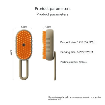 MistPup 3-in-1 Spray Grooming Brush | USB Pet Hair Removal Comb