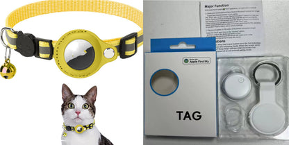 TrackPup Reflective Tracker Collar | AirTag-Compatible Dog Collar Holder
