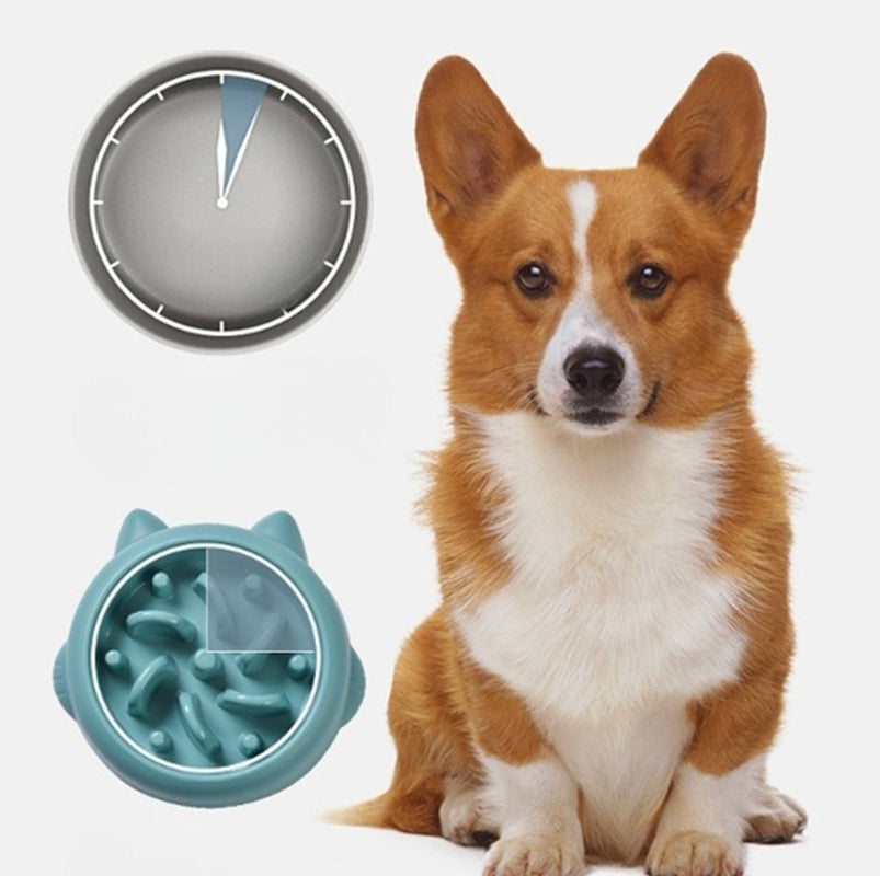 SlowPup Slow Feeder Dog Bowl | Anti-Gulp Maze Bowl for Fast Eaters