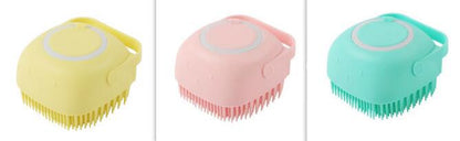 BathBuddy Silicone Dog Bath Brush | Shampoo Massage Grooming Brush